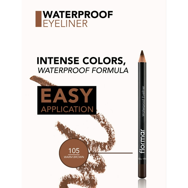 FLORMAR Eyeliner Водостійкий олівець для очей 105