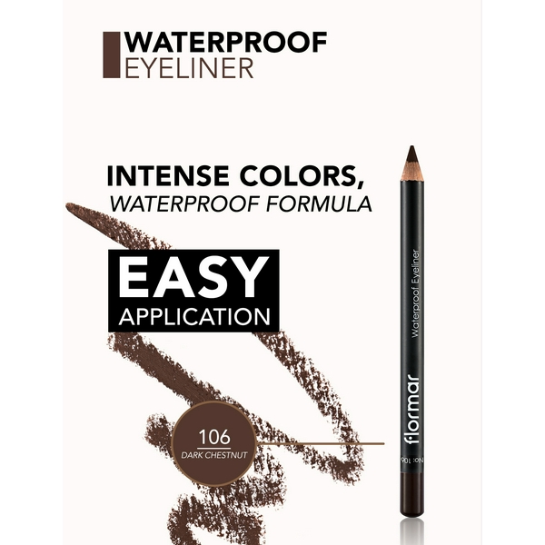 FLORMAR Eyeliner Водостійкий олівець для очей 106