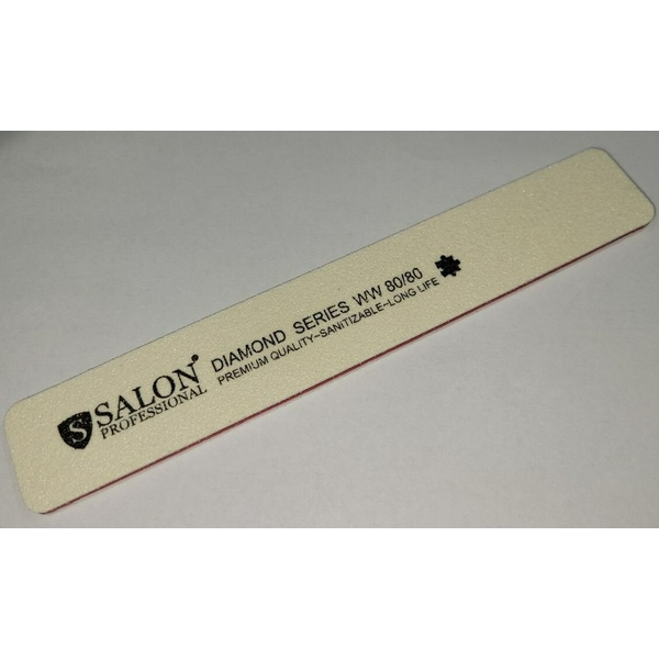 Salon Professional 80/80 DIAMOND Пилка для нігтів прямокутна широка