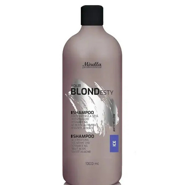 MIRELLA Your Blondesty Шампунь ICE для волосся з Q10 та керамидами 1000 мл