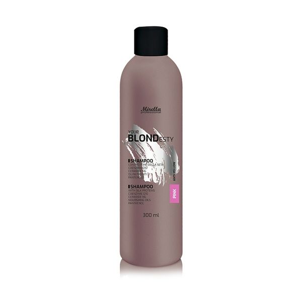 MIRELLA Your Blondesty Шампунь  PINK для волосся з Q10 та керамидами 300 мл