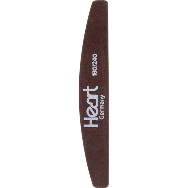 Пилка для нігтів HEART Half BROWN 180/240