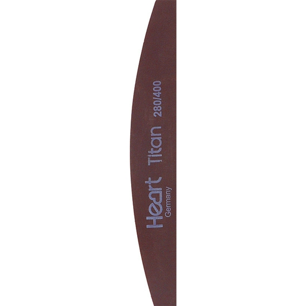 Пилка для нігтів HEART Half TITAN BROWN 280/400